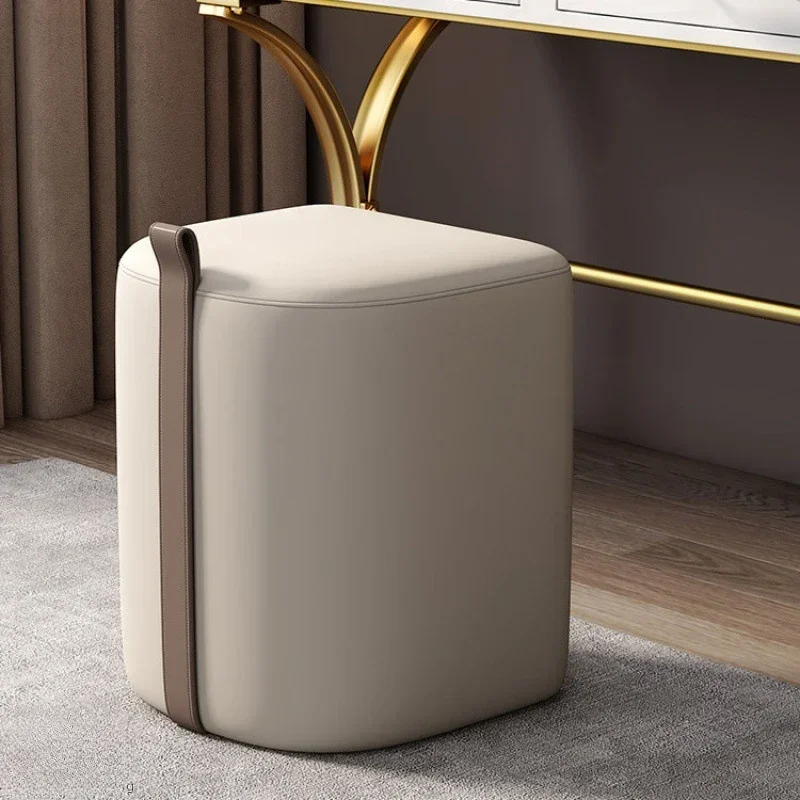 

Cream Style Pouffe Stools Accent Modern Bedroom Relax Vanity Stools Minimalist Design Home Furniture Cosmetische Kruk LLDS