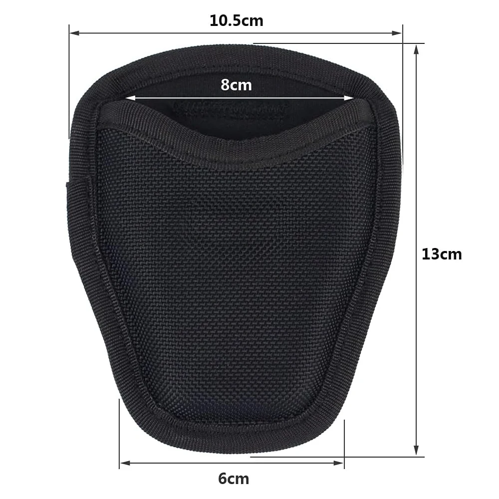 1680D Nylon Open Top Single Handcuff Case, Quick Release Open Cuff Case, Cuff Holder for Law Enforcement Duty Belt