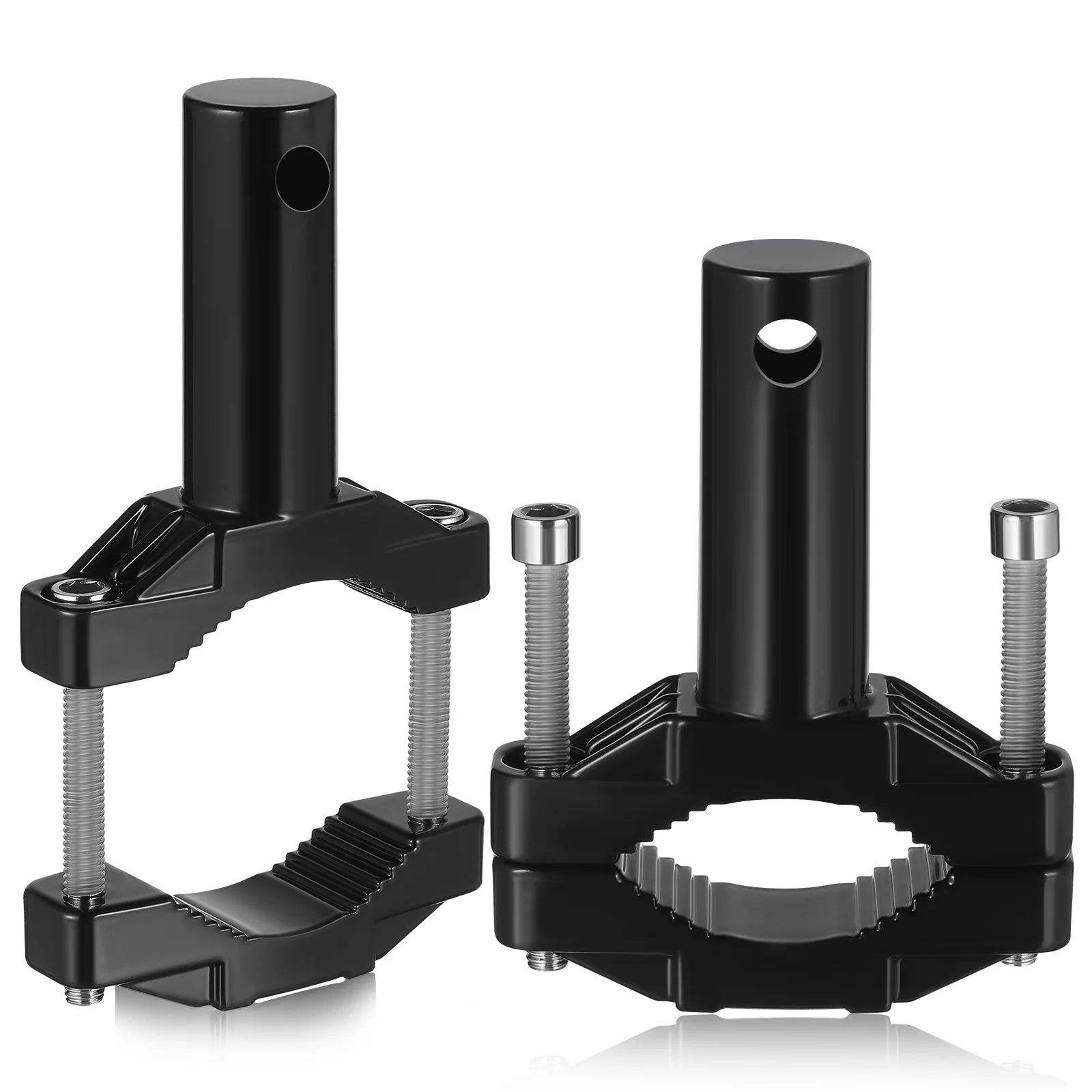 

2Pcs Motorcycle Headlight Bracket Shock Absorbing Fog Light Mount Front Fork Lamp Bracket Adjustable Motorcycle Accessory