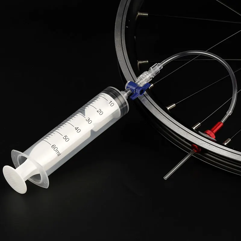 60ml mtb Road Bike Tubeless Tire Sealant Syringe Fluid Injection Tool Schrader/Presta Valve Tool Optional Bicycle Tire Repair