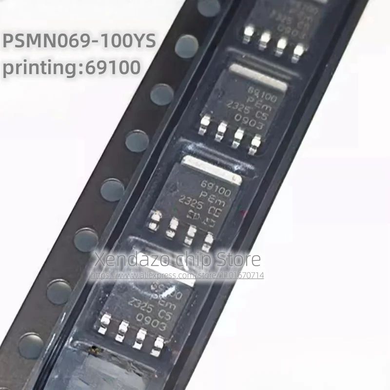 10pcs/lot PSMN069-100YS,115 PSMN069-100YS Silk screen printing 69100 SOT-669 package N-channel LFPAK 100V MOSFET