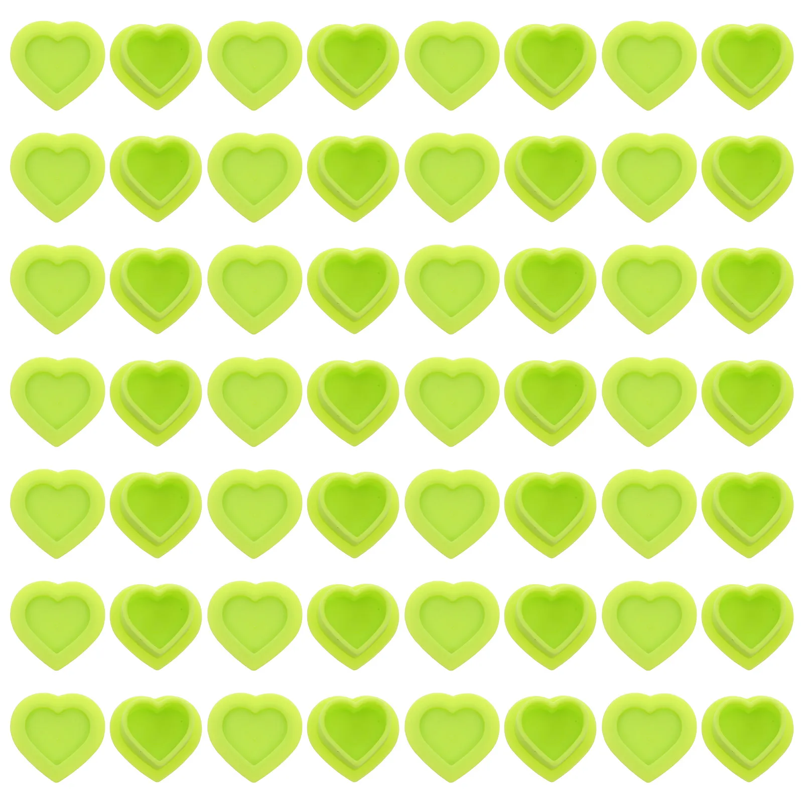 

100 Pcs Love Tattoo Coloring Cup Heart Ink Caps for Tattooing Accessories Light Green Cups