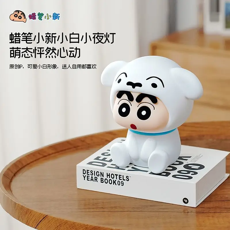 Internet explosion Crayon Shin -new patting small night lamp soft light cute eye -protecting bedroom bedside charging small nigh