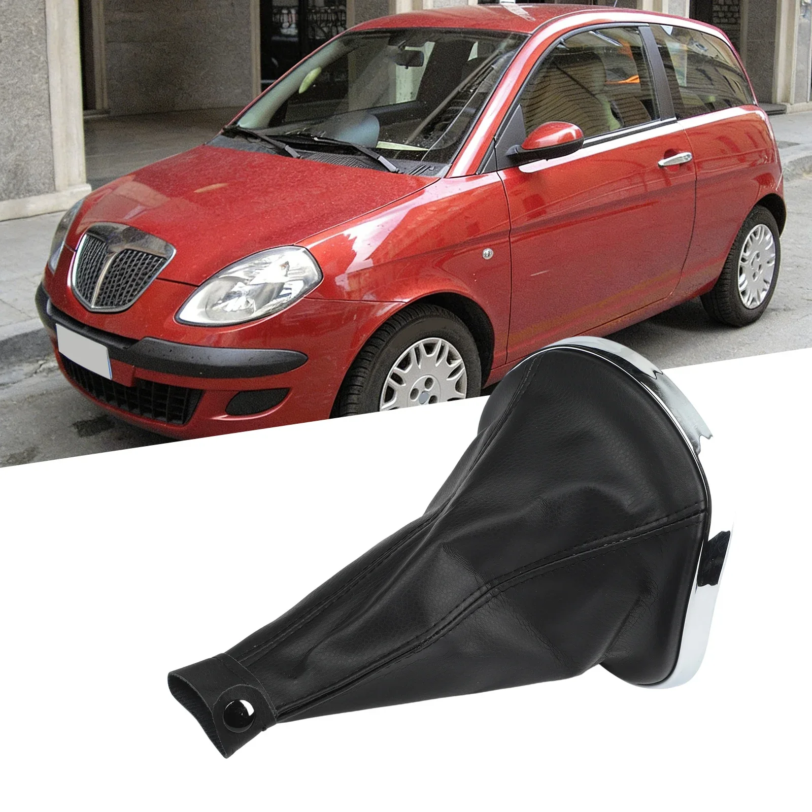 735442310 For Lancia For Ypsilon 843 2003-2011 Gear-Stick Shift Knob Cover Gaiter Boot Shifting Gearbox Shifter Manual Selector