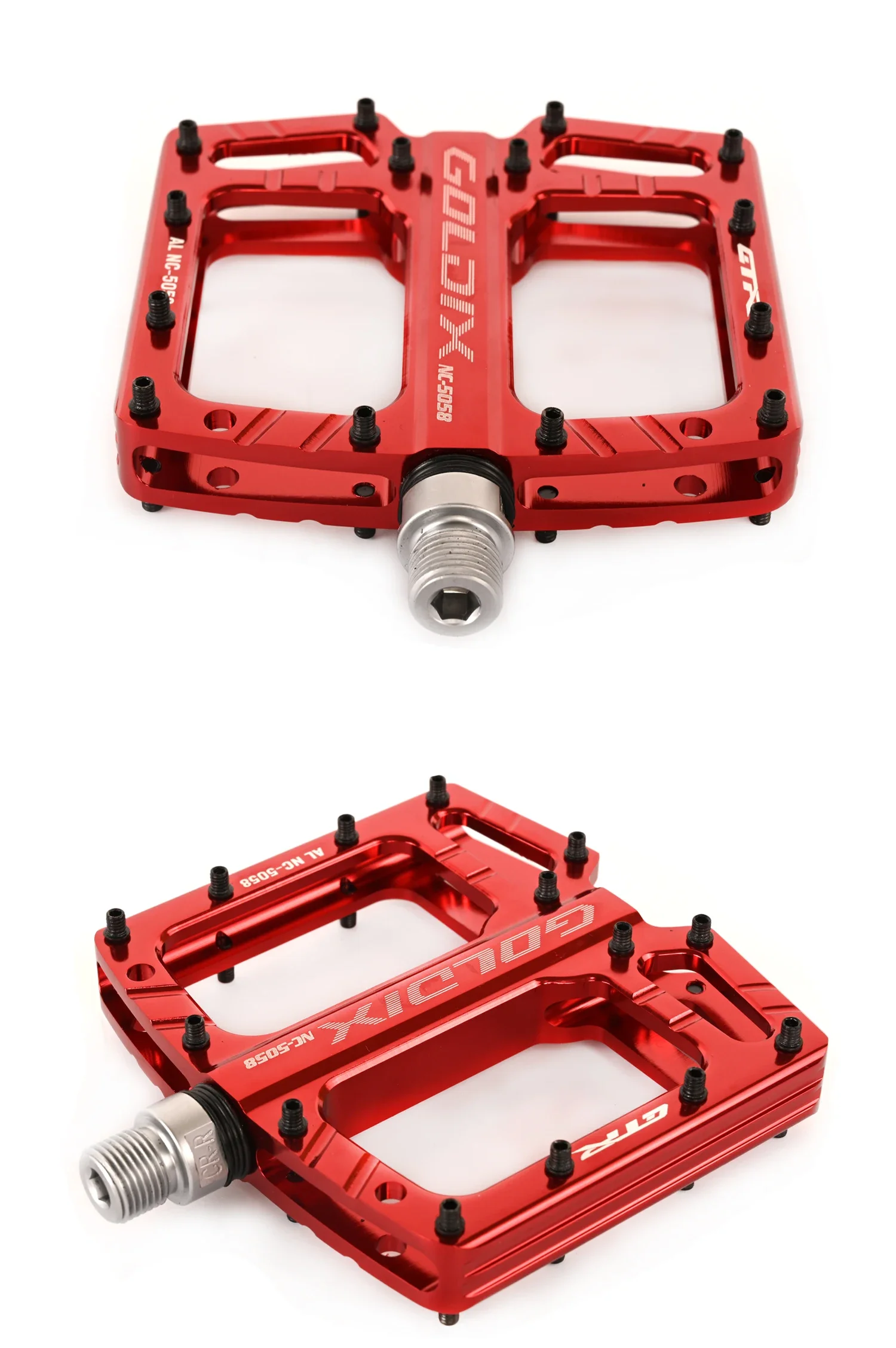 GOLDIX Neue 3-Lager Mountainbike- und Rennradpedale mit gedichteten Lagern, hochfest, rutschfest, ultraleicht, Fahrradzubehör – Detail 9