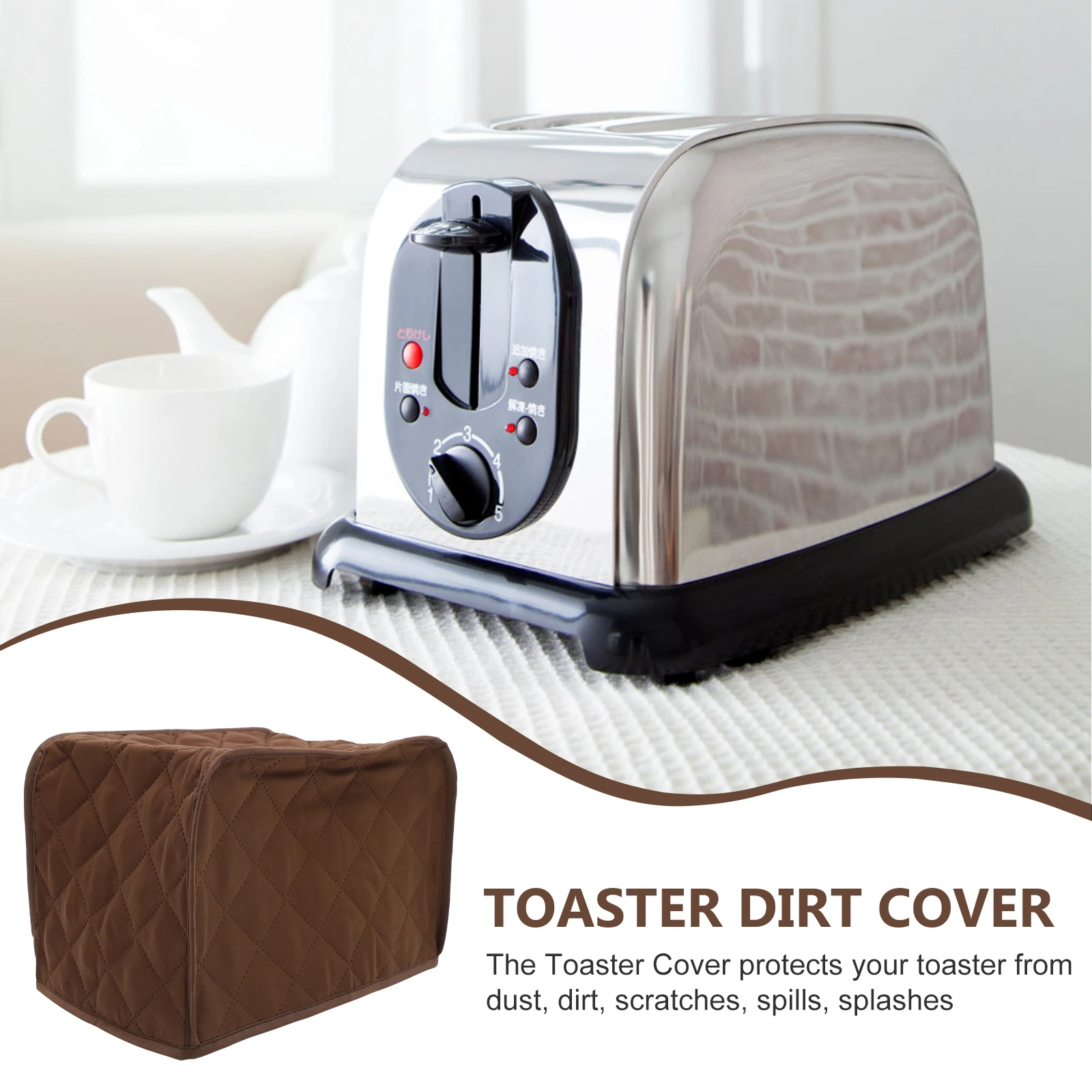

High-Quality Toaster Protector Dirtproof Cover for Standard Toaster Equipment Scratch Resistant Soft Construction