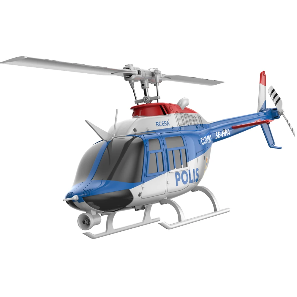 RC ERA C138 PRO Motore Brushless Campana 206 2.4G 6CH Localizzazione del flusso ottico giroscopico a 6 assi Scala 1:33 Elicottero RC Flybarless