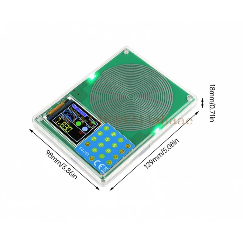 FG-300 Schumann Wave Generator 1.8 inch TFT Color Screen 0.001Hz-200KHz Multiple Waveform Output DDS Function Signal