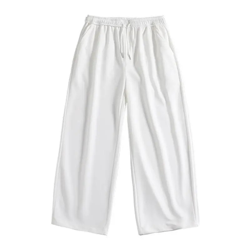 بنطال رياضي عصرية واسعة الساق للرجال للخريف مقاس كبير - بنطال رياضي عصري وغير رسمي وعصري