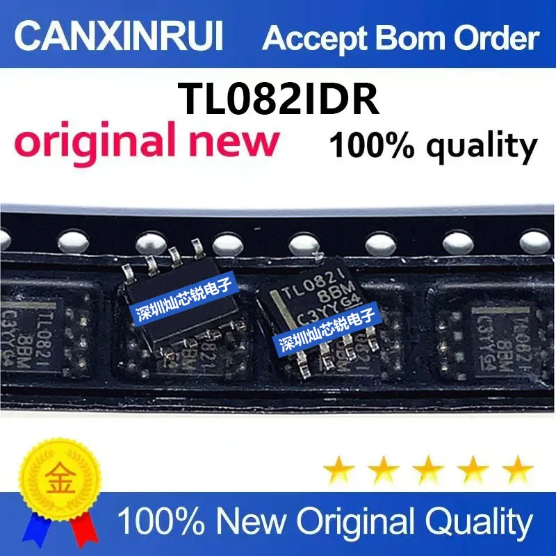 (5-100pieces)Brand new original TL082IDR TL082I SMD SOP8 operational amplifier IC