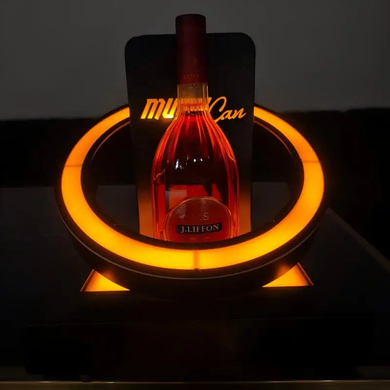 Single ring wine stand, customized luminous wine stand for nightclubs, suitable for KTV bars and bars