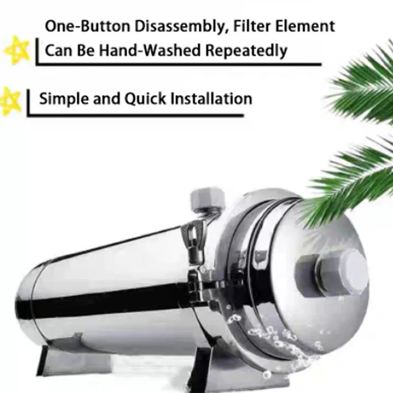 

304 Система фильтров для воды из нержавеющей стали, ультрафильтрационный очиститель, коммерческий домашний кухонный напиток, прямые УФ-моющиеся фильтры, 2500 л
