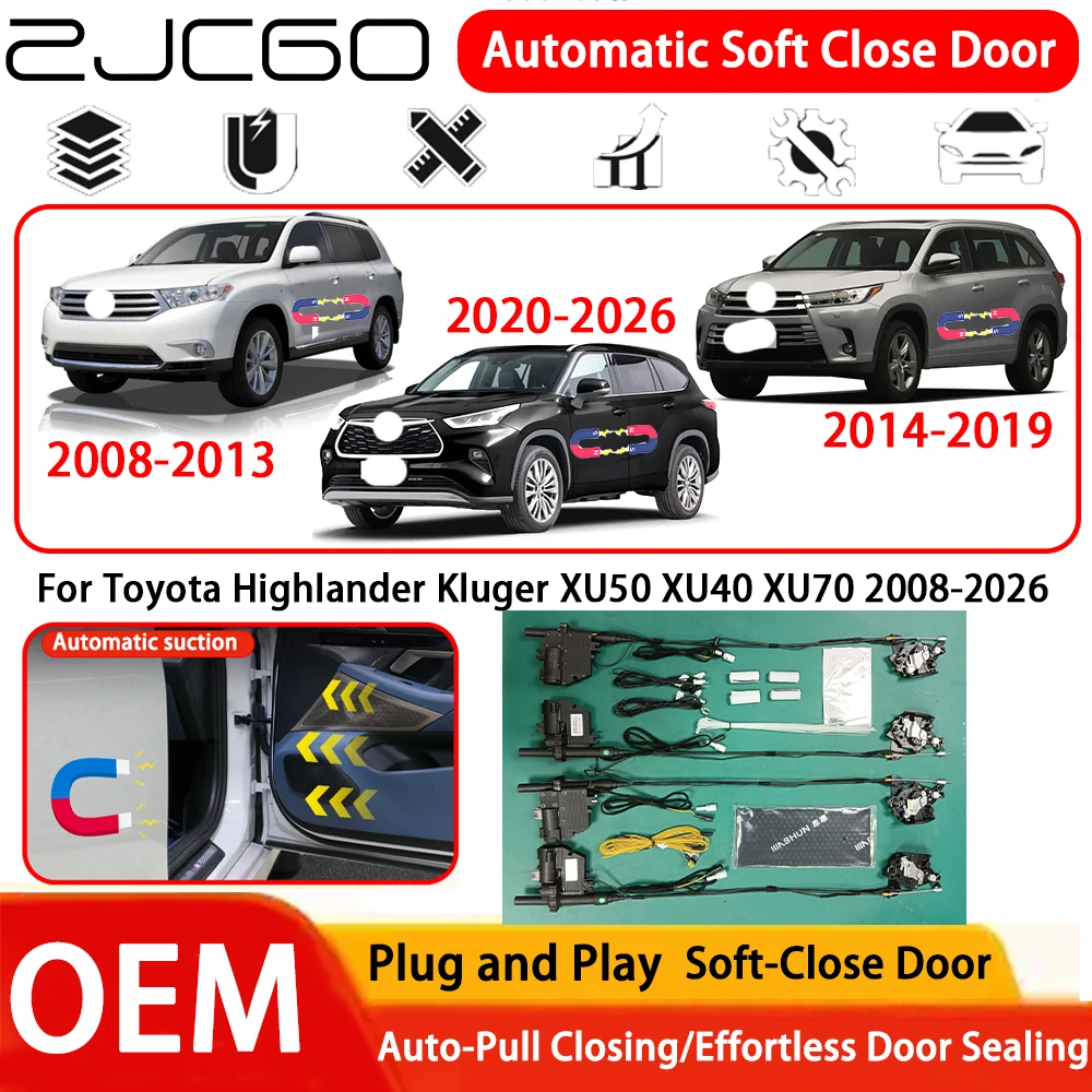 

for Toyota Highlander Kluger XU50 XU40 XU70 2008-2026 Car OEM Plug and Play Automatic Electric Soft Close Door System