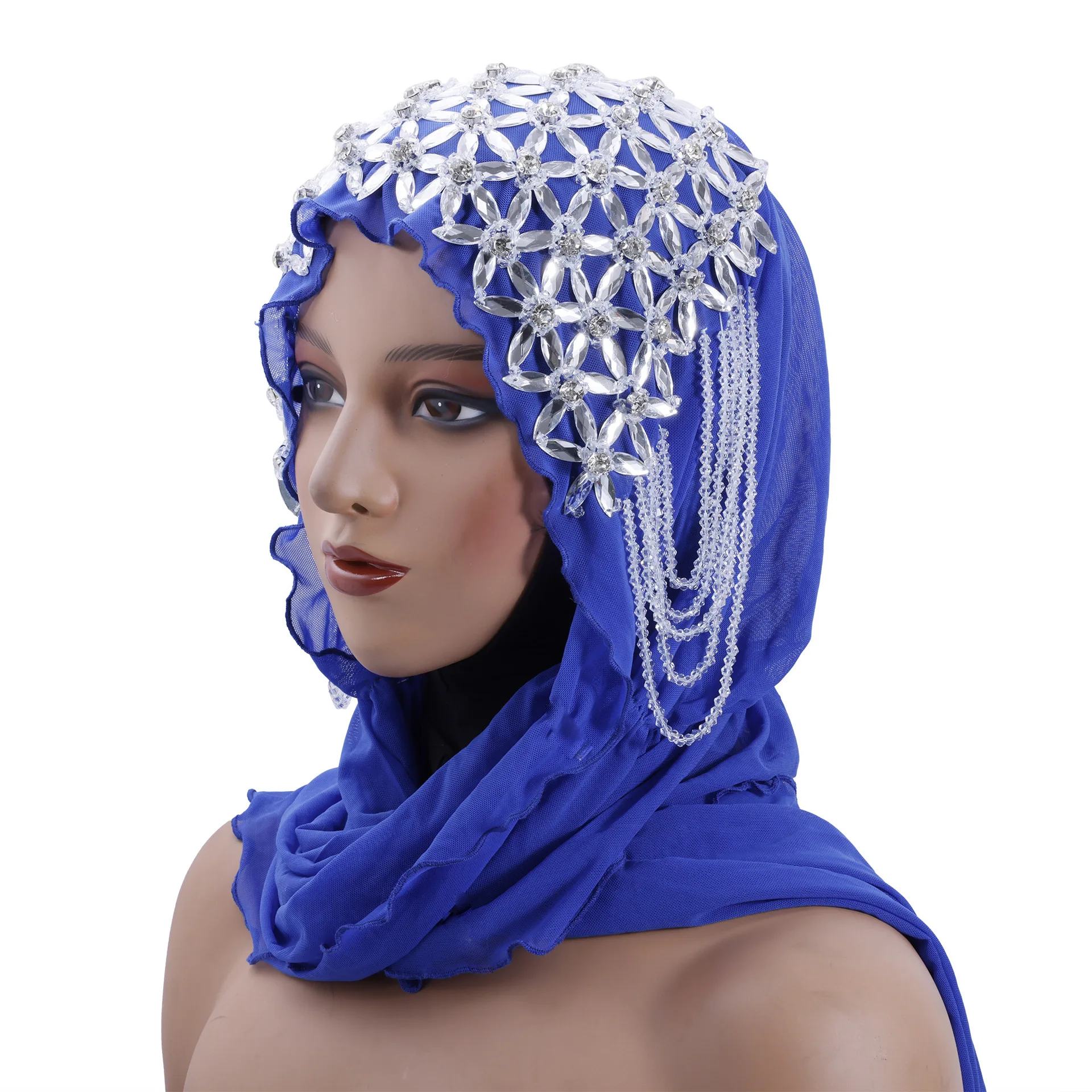 

Роскошные бусины с кисточками и стразами, платок-тюрбан, женские шали Amira, мягкие банданы, шарфы, шикарные шарфы для свадебной вечеринки, мода