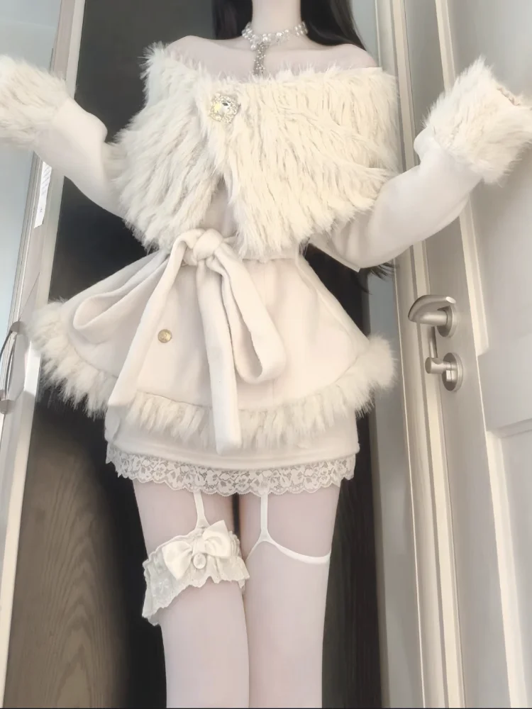 Ensemble 2 pièces esthétique élégant pour femme, épaules dénudées, Mini jupe Design Y2k, vêtements populaires coréens Chic, automne 2000