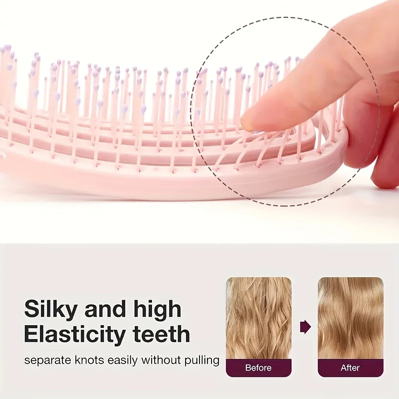 WANMEI Volumizing Detangling Hair Massage comb Hair Massage Comb with Hollowed-Out Design hair styling tools for real hair wigs 썸네일 5
