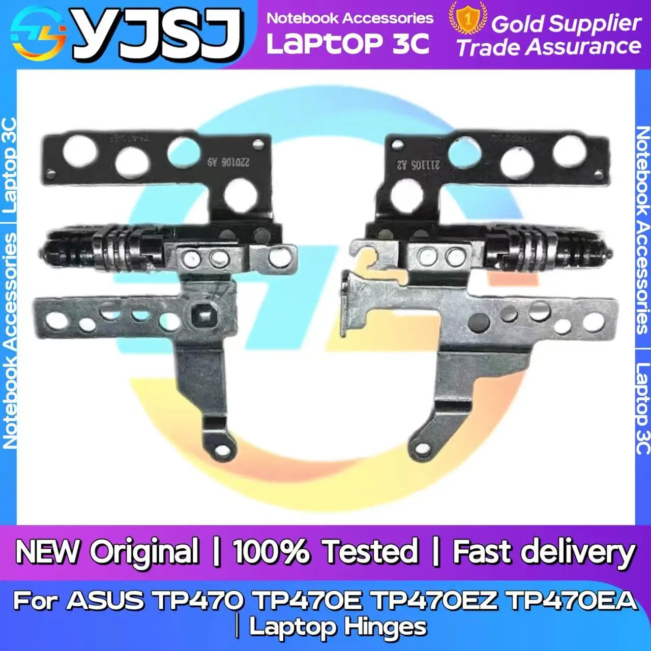 New Original Laptop Notebook Hinges For ASUS TP470 TP470E TP470EZ TP470EA built-in left and right Hinges LCD Screen Hinge