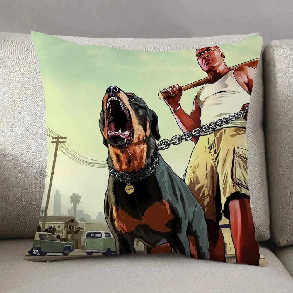 Sleeping Pillows Cover for Pillow Covers Decorative Luxury Double-sided Printing G-Grand Theft AutoS Home and Decoration Cushion