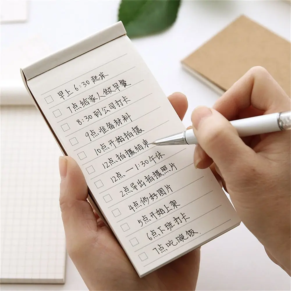 Picture 3: Stationery Tearable Minimalist Planner Kraft Paper Notebook Memo Pad Notepad