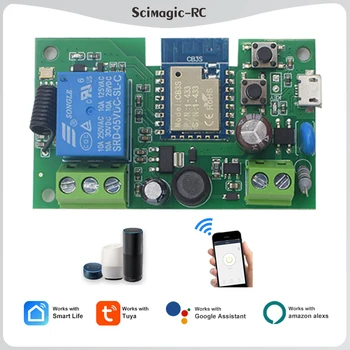 1 yollu Tuya WiFi röle modülü uzaktan kablosuz anahtarı DC 5V 7-32V 220V 10A zaman geciktirme rölesi telefon APP kontrolü için akıllı ev Alexa