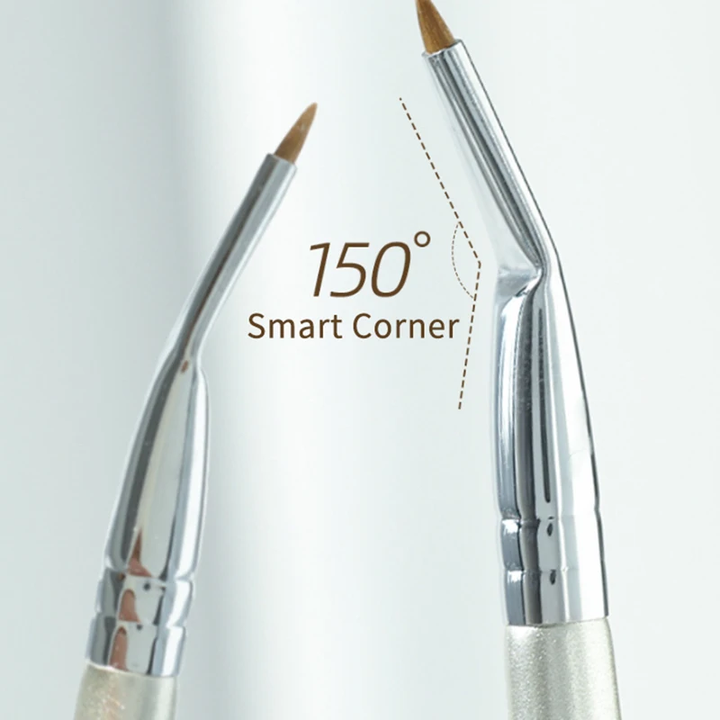 Präzisions-Eyeliner-Pinsel, fein abgewinkelt, Gel-Eyeliner-Werkzeug mit synthetischen Borsten, ultradünner, schräger, flacher Winkel für Augen-Make-up