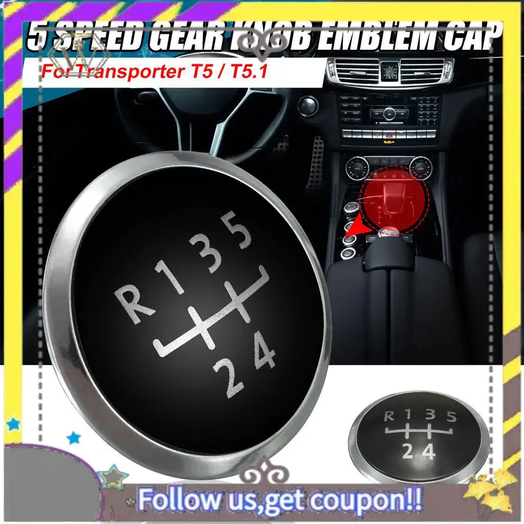 

L38A-5 Speed Manual Car Gear Shift Knob Cap Cover For Transporter T5 T5.1 Gp Replacement