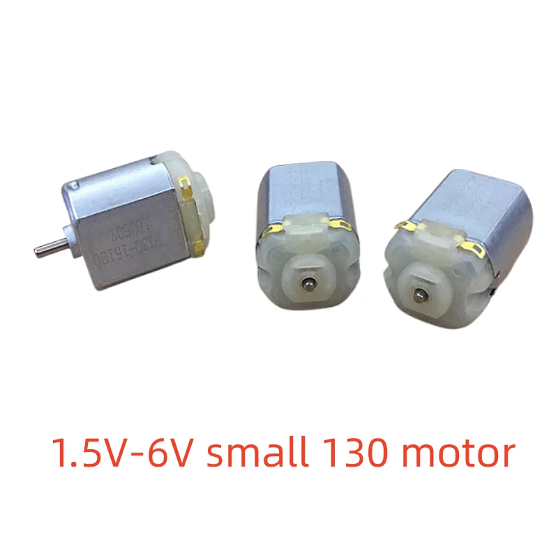 Micro DC Toys Model 130 Motor,Small Fan/car 1.5V 6V Four-wheel-drive Small Motor Science Experiment Motor (130-15180-36)