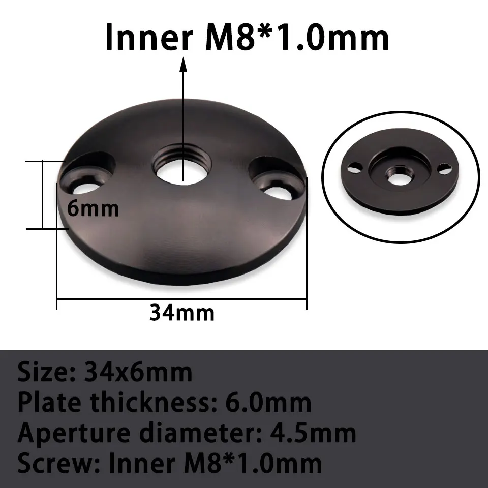 M10 M8 M6 Iron Plate Galvanized Base Cabinet Lamp Fixing Plate With Screw Mouth Hanging Plate Bracket Bottom Bracket