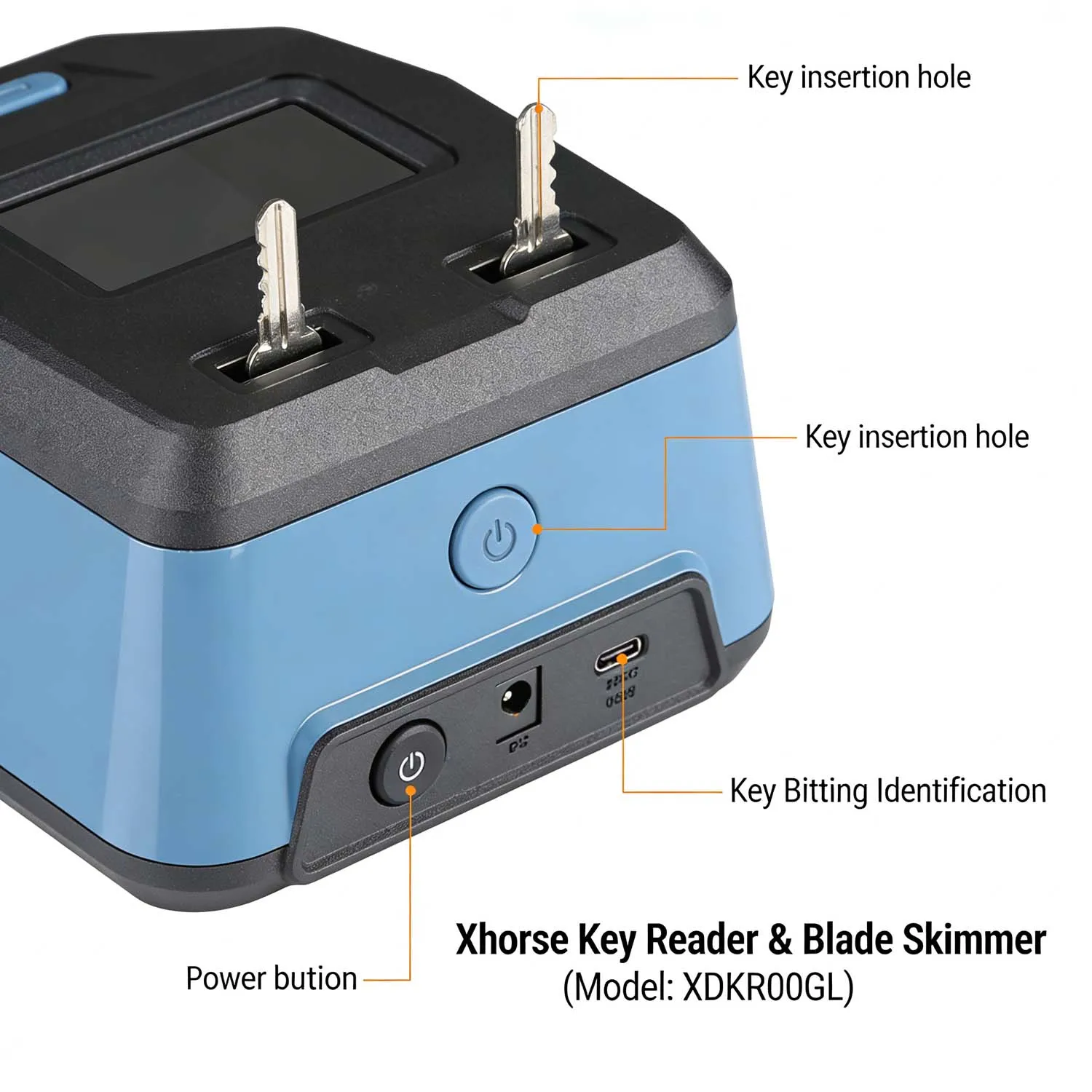 

Xhorse Key Reader & Blade Skimmer XDKR00GL Key Bitting Identification Device for Xhorse App