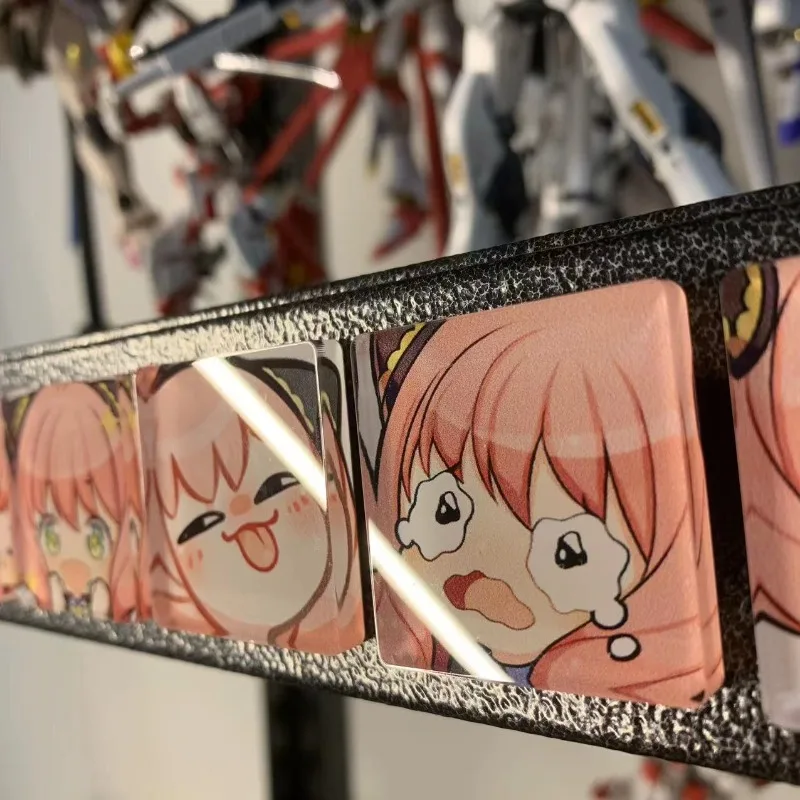 Nuevo SPY×FAMILY Anya Forger creativo dibujos animados acrílico nevera imán creativo Kawaii chica corazón mensaje magnético pegatina decoración