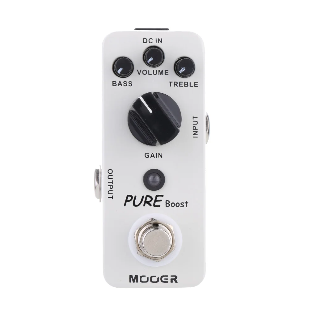 Mooer-Pedal de efecto de guitarra MBT2 Pure Boost, Mini Pedal de refuerzo limpio, True Bypass, carcasa de Metal, piezas y accesorios de guitarra