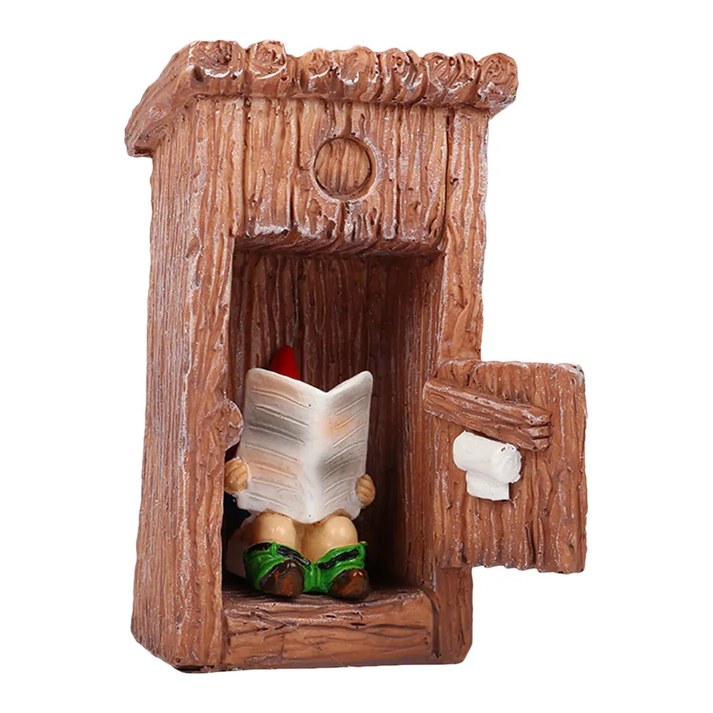 

1 шт. Садовая статуэтка гнома из смолы, высококачественное украшение для сада, креативный дизайн, гном-орнамент для улицы, дома, двора, декоративный элемент