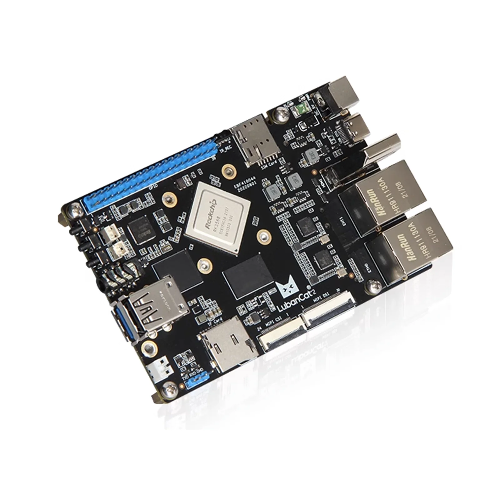 Imagem -05 - Lubancat-placa de Desenvolvimento Sbc Rockchip 1tops Npu Dual Gigabit Suporta Ubuntu Debian so Android Rk3568