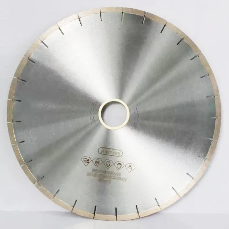 Hoja de sierra sinterizada de diamante de 400mm, soldadura de alta frecuencia, mármol, disco de corte de piedra de cuarzo Dekton, borde de corte plano sin colapso