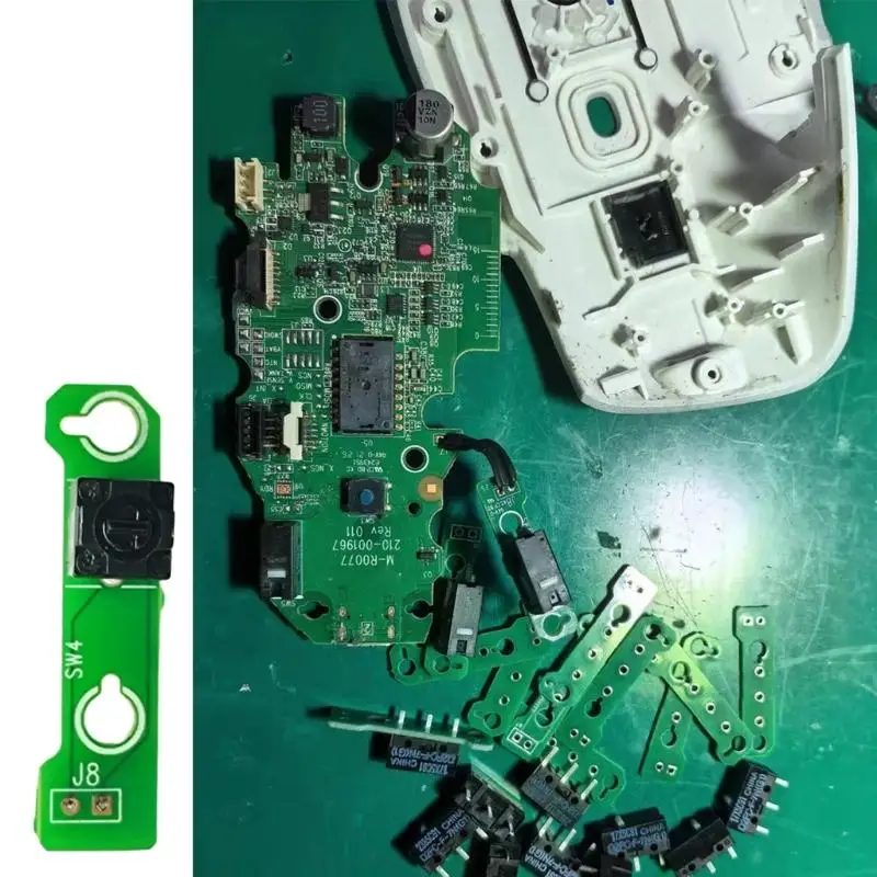 Mouse Left Button Repair Component With Circuit Plate for 3S Mouse Maintenance D2RC