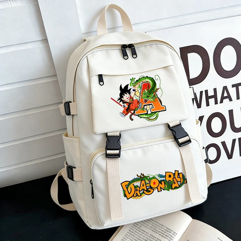 

Dragons Ball Backpacks Anime Son Goku Large Capacity Schoolbags Cartoon Letter Boys Girls Bookbags Shoulders Bags Birthday Gift
