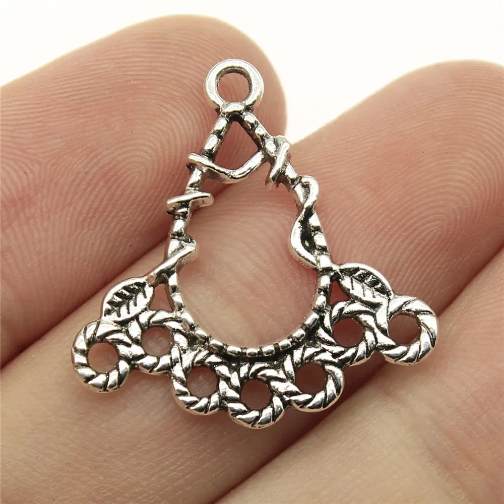 20 sztuk kolczyki złącze Charms porowate złącze wisiorki Handmade Vintage dla majsterkowiczów biżuteria naszyjnik kolczyki dokonywanie znalezienie — zdjęcie 7