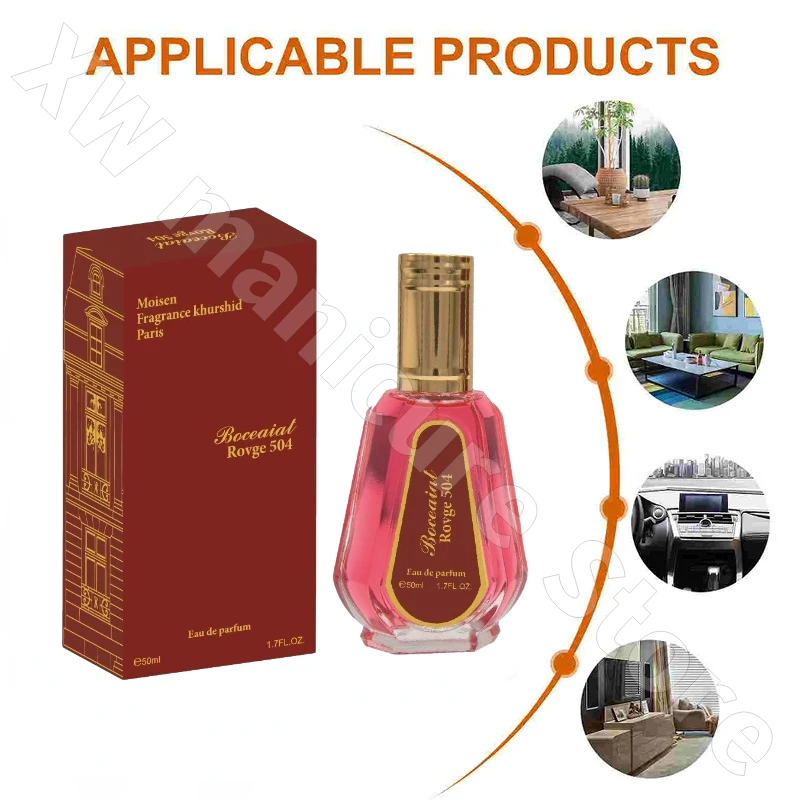 Dubai Arabian Men's and Women's Perfume 50ml Long-lasting Fragrance Fresh and Elegant Confident Charm Elegant Temperament