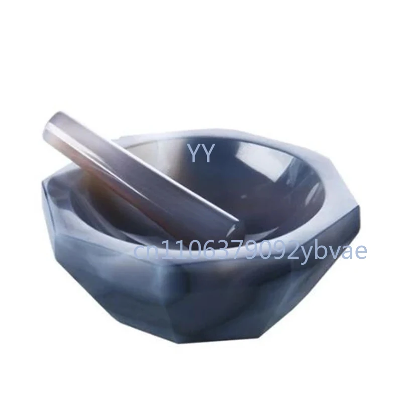 30mm 50mm 70mm 100mm all sizes High Quality Natural Agate Mortar and Pestle for  Grinding 110mm 120mm 150mm 160mm 200mm