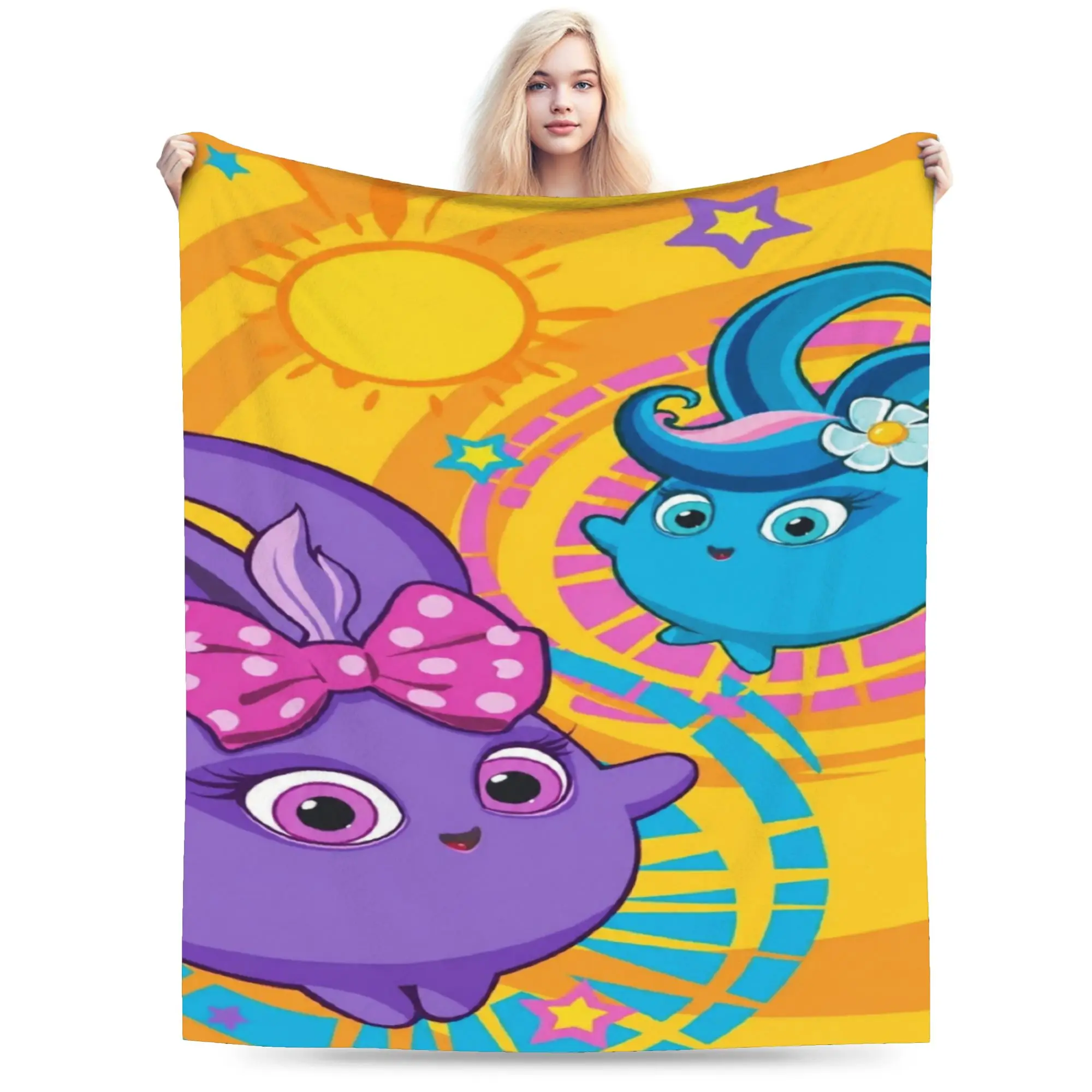 Relax Sunnys Bunnies cartoon Blanket Merch Sofa Decorative  Throw Blankets Super Soft Velvet for Travel