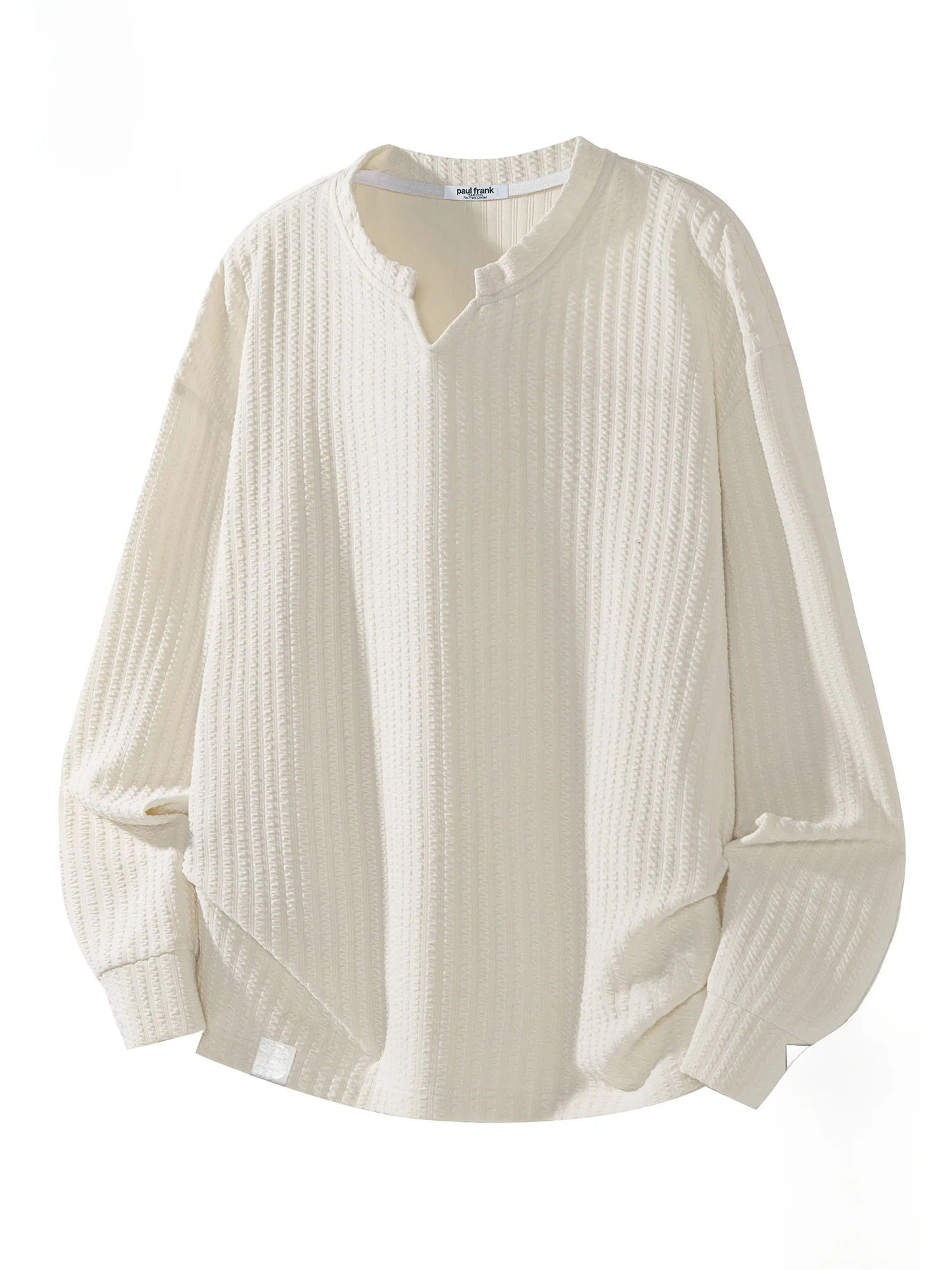 

PaulFrank Long Sve V Ne T irt Men Loose Fit Casual American Sle Pure Color Spring Season Soft Comfortable Polyester ...