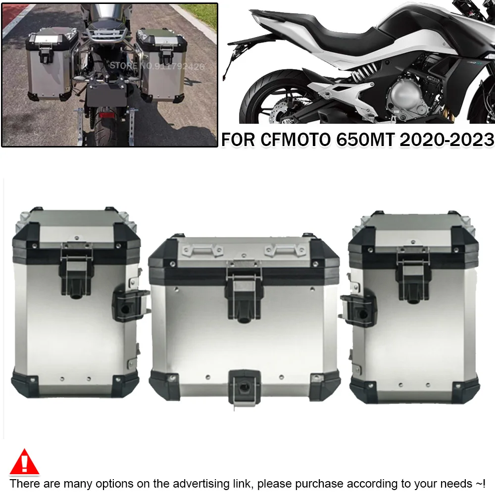 For CFMOTO MT650 650 MT 650MT 2020-2023 Motorcycle Rear Side Saddlebag Box Panniers Steel Luggages Rack Carrier Bracket Holder