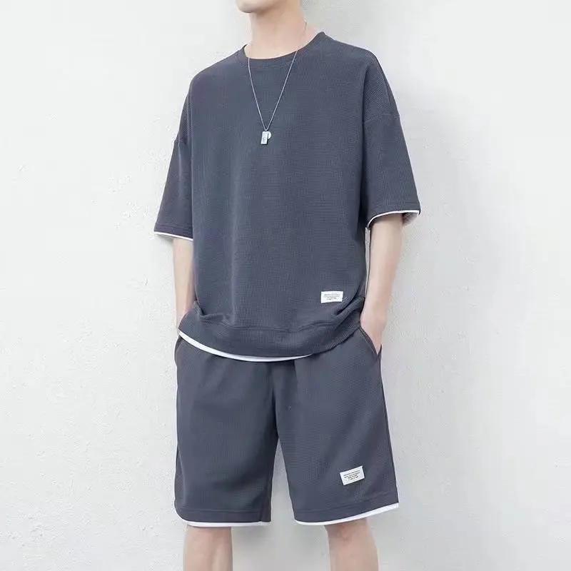 

Ice Silk Qui Dry ort Sve orts Set Men's Summer Casual Sportswear Faionable Brand Breathable Lightweight Polyester