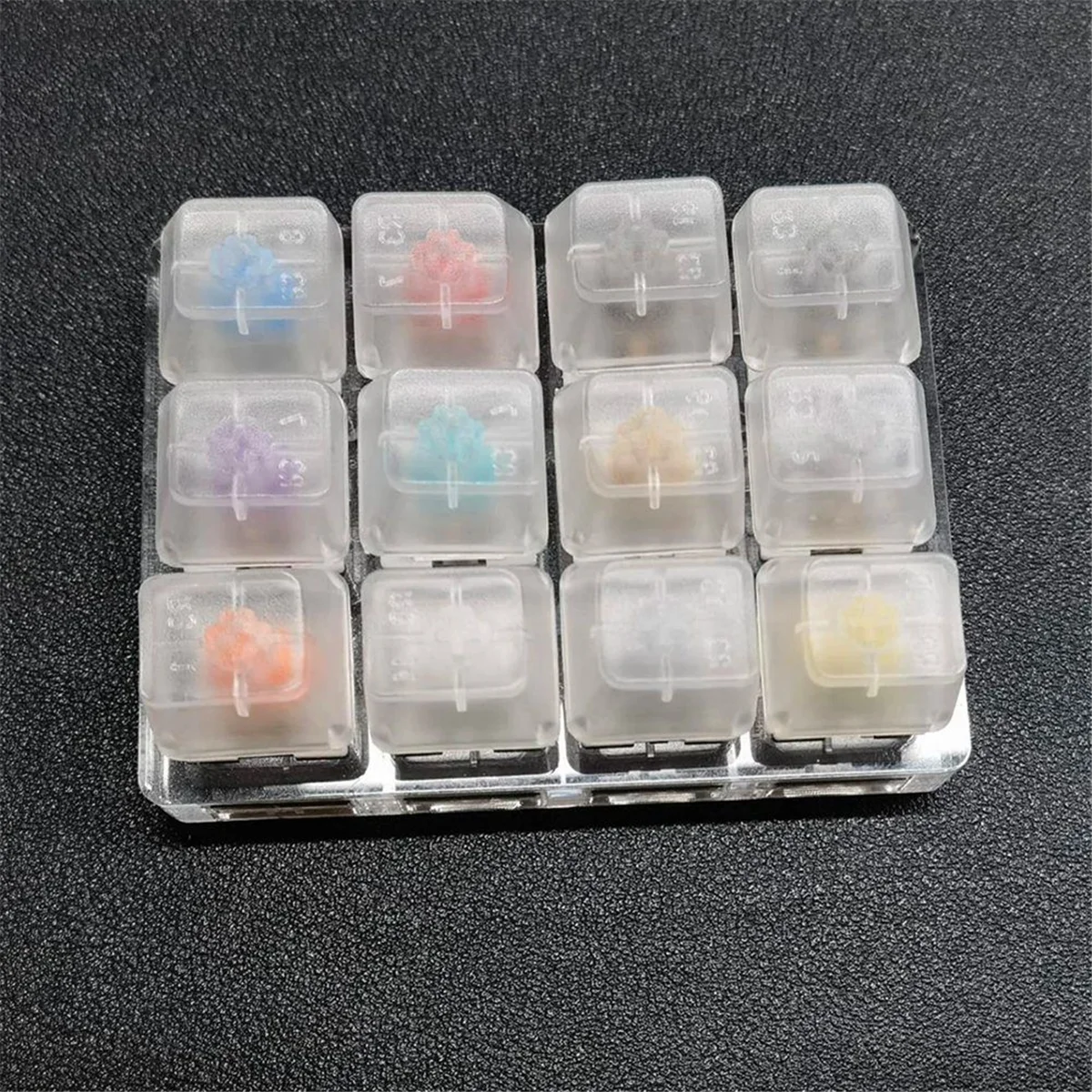 9 Key Switches Tester for Outemu for Mechanical Keyboard Gaming Switch Blue Linear Clicky Slient Silver White SMD Axis