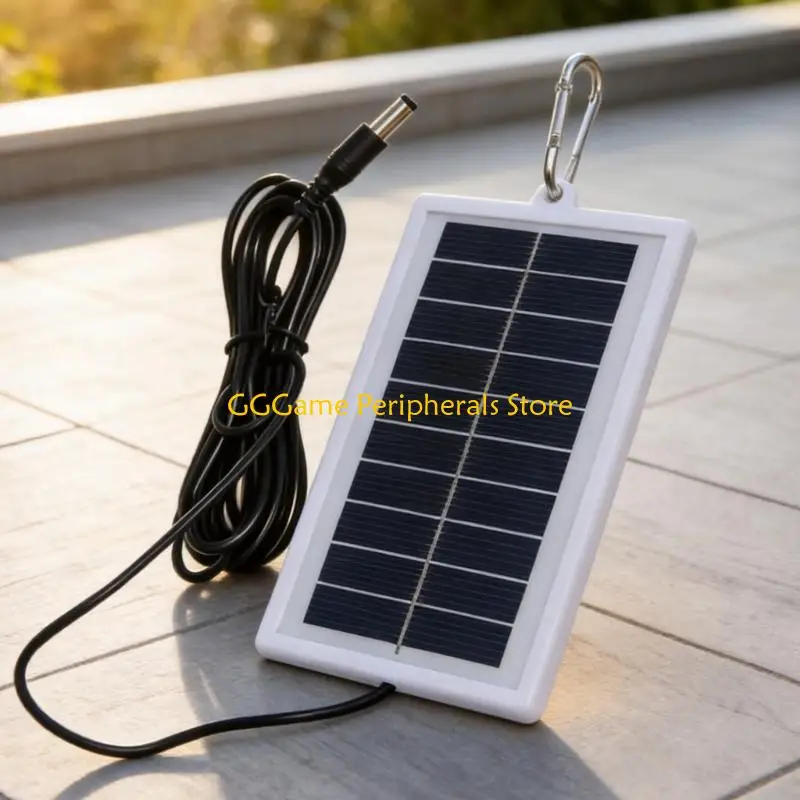 U55B Portable 1W Solar Charging Panel 5V Power Supply 300cm Wire Suitable for Garden Lights Camping Gear Backup Battery