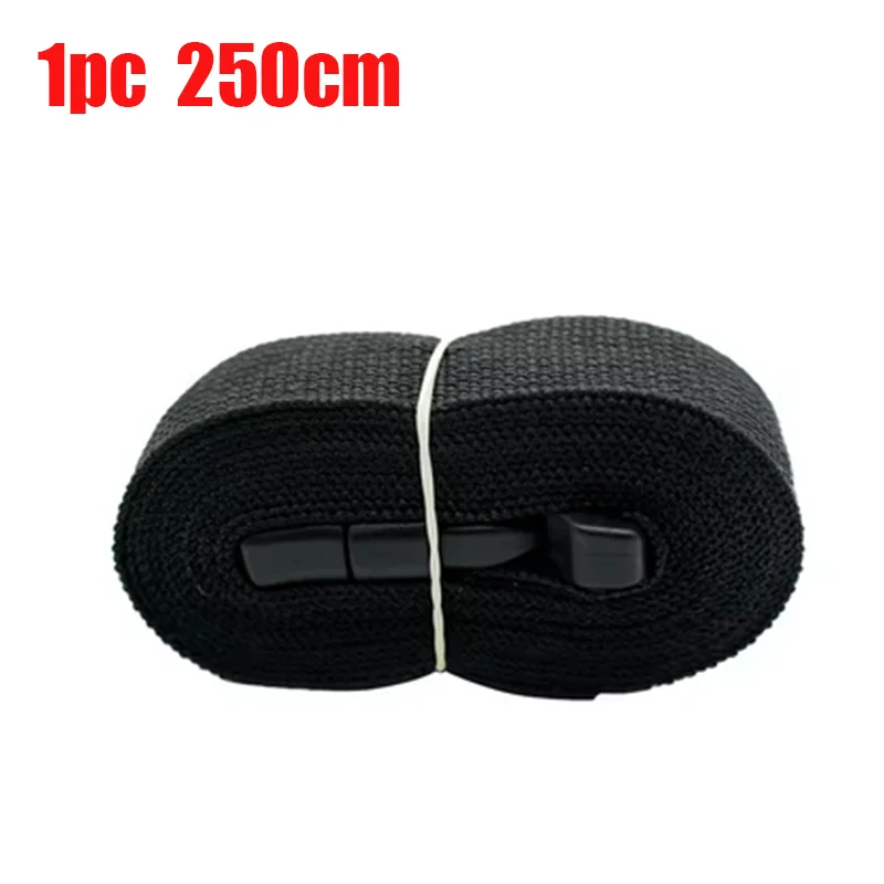 0,5-3M Reise gebunden schwarz langlebig Nylon Fracht Spanngurt Gepäck Wimpern Gürtelband mit Nockenschnalle Reise-Sets Outdoor Camping Werkzeug