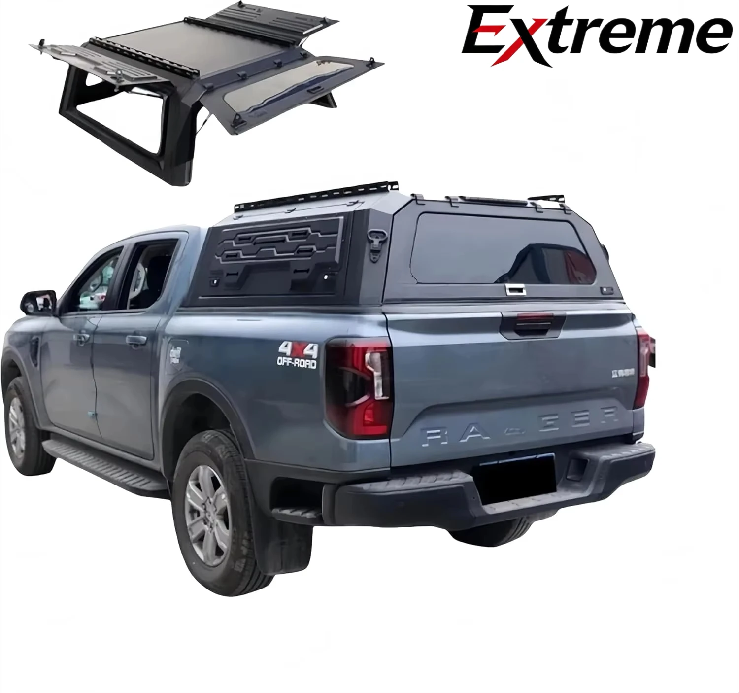 

High Quality Aluminum Alloy Retractable Roll Pickup Hardtop Truck Bed Cover Ford Ranger Camper Shell Customized No Drill