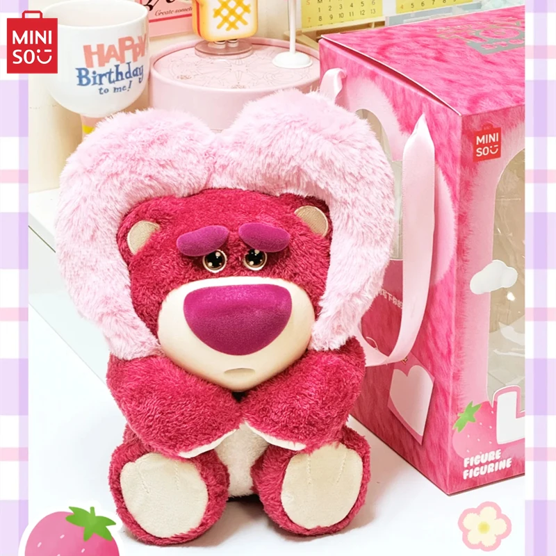 

MINISO Lots-o'-Huggin' Bear Series Hug Lots Фигурка Коллекция декоративных украшений Симпатичная детская игрушечная модель Рождественский подарок