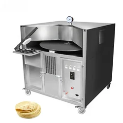 Commercial rotating flat naan bake making electric gas tandoor pita bread oven other snack machines