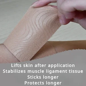 Esportes à prova dwaterproof água cinesiologia fita adesivos bandagem atlética protetor de recuperação muscular cintas alívio da dor tênis ginásio 10 principais vendas novecento - №7